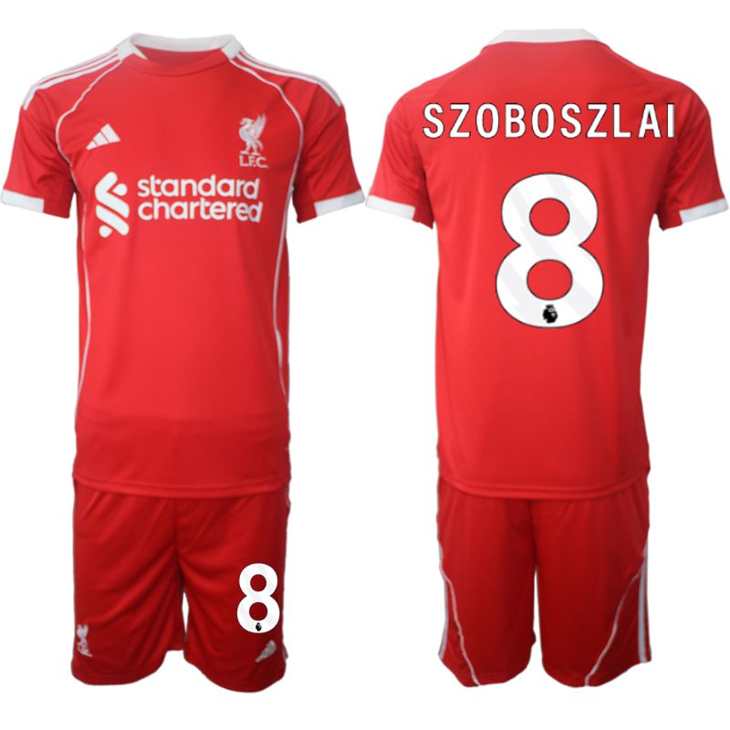 Men 2025-2026 Season Club Liverpool home red #8 Soccer Jerseys->liverpool jersey->Soccer Club Jersey